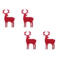 thumbnail image 2 of mmirethe 4pcs Elk Bag Unique Tableware Holder Organizer Cute Christmas Table Bags Fork Spoon Sack Dinnerware Box for Theme Party Red, 2 of 7