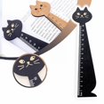 thumbnail image 4 of Clearance! beishanbush Measuring Tool Ruler Wood Ruler Tool Ruler Student Ruler Creative Cat Styling and Useful for Kids Children Girls One Size Black, 4 of 4