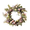 thumbnail image 2 of 45c Wreath with Pastel Eggs Front Door Window Hanging Artificial M, 2 of 8