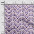 thumbnail image 2 of oneOone Silk Tabby Purple Fabric Chevron Craft Projects Decor Fabric Printed By The Yard 42 Inch Wide, 2 of 4