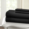 thumbnail image 2 of HLONK Fresh Linen 1200 Thread Count California King Size Deep Pocket Solid Cotton Sheet Set (California King, 2 of 3
