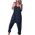 thumbnail image 1 of Birdeem Combinaison Décontractée Ample et en Vrac pour Femmes avec Poches, Combinaison Mode, Pantalon, Salopette, Combinaison en Coton et Lin, 1 of 7