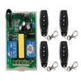 thumbnail image 1 of Télécommande Sans Fil AC 220V 2 CH 2CH RF Récepteur + Émetteur Moteur Tubulaire pour Porte de Garage, Facile à Installer, 1 of 5