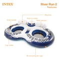 thumbnail image 3 of Intex River Run II Bouée 2 Personnes avec Refroidisseur et Connecteurs (3 Pack) 58837EP, 3 of 10