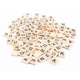 thumbnail image 4 of Wooden Numbers Puzzle, Grain Slick Finish. Wooden Numbers Pendants Alphabet Wooden Puzzle Puzzle Tiles Alphabet Black  For Spelling For Educational Game, 4 of 7
