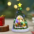 thumbnail image 4 of Christmas Tree Lights,Small Christmas Tree Christmas Decorations Light Up Music Train House Christmas Tree Snow House Desktop Ornaments Music Box Christmas Gift Christmas Tree Decorations, 4 of 6