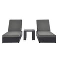 thumbnail image 1 of Modway Tahoe Ensemble de Chaise Longue 3 Pcs en Gris Charbon, 1 of 7