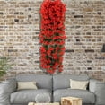 thumbnail image 5 of Simulated Rose Bouquets Simulated Flower Wall Hanging Baskets Decorative Landscaping Artificial Flowers Rattan Home Decor Flowers, 5 of 5