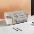 thumbnail image 4 of Storage Boxes with Lids,Transparent Mask Stationery Storage Box Office Supplies Cosmetic Storage Box Desktop Storage Acrylic Organising Box,Storage Box with Lid,Box of Masks, 4 of 8