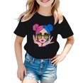 thumbnail image 1 of TZEWGL T-Shirts pour Enfants Impression Graphique Col Rond Manches Courtes Vêtements pour Filles Garçons Taille 13-14T, 1 of 5