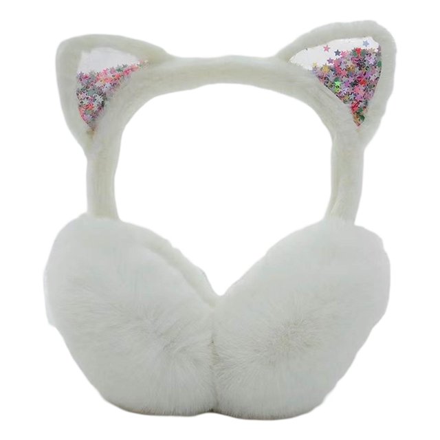 Ensemble de Gants et Cache-Oreilles pour Femmes, Cache-Oreilles Silencieux, Petites Oreilles, Cache-Oreilles Unisexes, Cache-Oreilles Pliables pour Femmes, Cache-Oreilles d'Hiver Pliables et Chauds pour Enfants