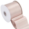 thumbnail image 1 of Joycrosso Vanilla Ribbon 4 Inch Wide Thick Fabric Ribbon, 50 Yards Double Faced Satin for Chair Sash Bows Making Bouquet Sewing Christmas Decoration, 1 of 7
