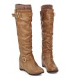 thumbnail image 4 of Foreign Trade Candy Color Patent Leather Ladies Back Zipper Thick Heel Round Toe Over-the-knee Boots, 4 of 7