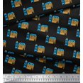 thumbnail image 2 of Soimoi Modal Satin Fabric House Architectural Decor Fabric Printed Yard 42 Inch Wide, 2 of 5