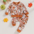 thumbnail image 3 of Fortune Fall Baby Girl Clothes Pumpkin Ghost Sweatshirt Pants 2Pcs Set 0-3Y, 3 of 8