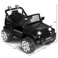 thumbnail image 2 of Costway 12V Kids Ride on Truck Jeep Car RC Remote Control w/ LED Lights Music MP3, 2 of 10