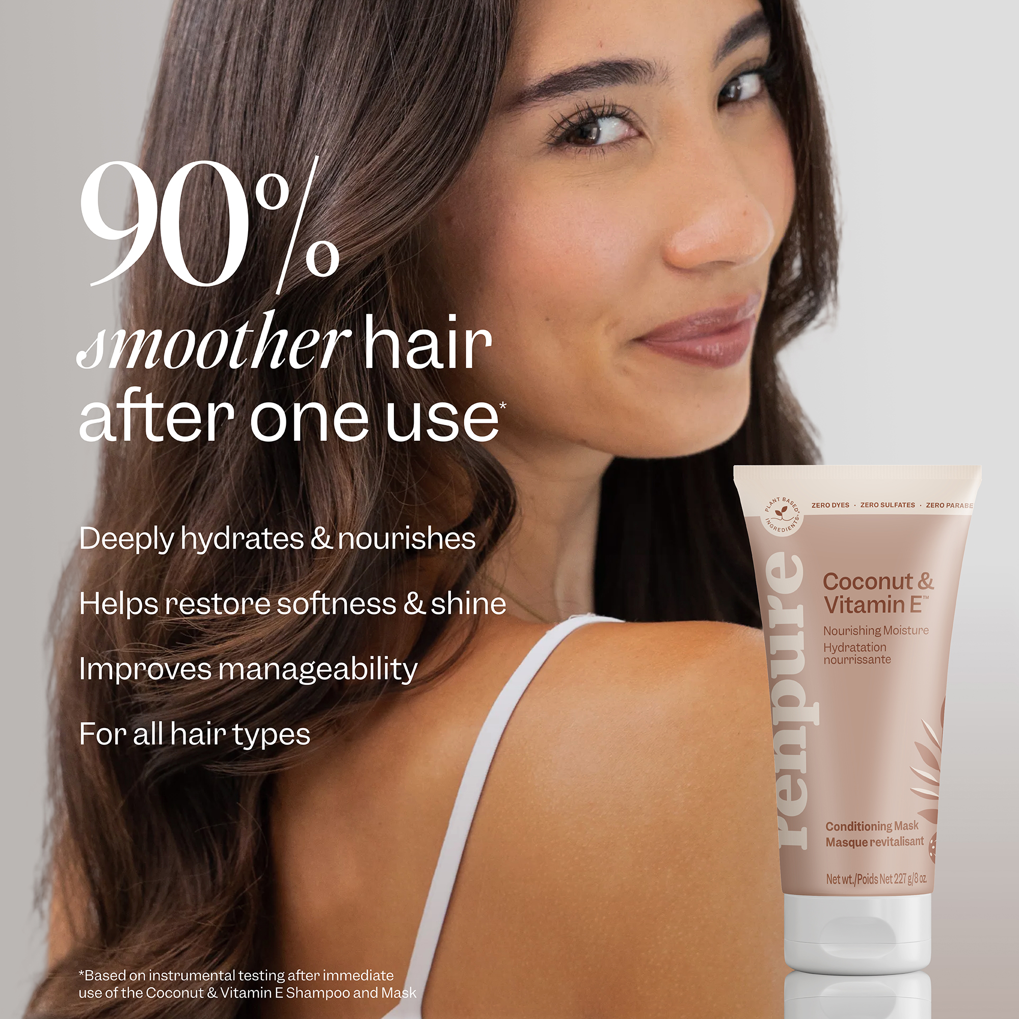 Renpure Coconut & Vitamin E Nourishing Moisture Conditioning Hair Mask - 8. fl. oz. 227 g