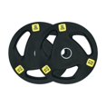 thumbnail image 5 of HAJEX Olympic Rubber Tri-Grip Plates Set 2 inch - 132LB Set - ( 11LB, 22LB, & 33LB), 5 of 5