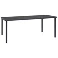thumbnail image 2 of vidaXL 9 Piece Garden Dining Set Black Steel and Textilene, 2 of 5
