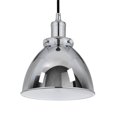 thumbnail image 1 of Henn&Hart 8" Polished Nickel Metal Pendant, 1 of 10