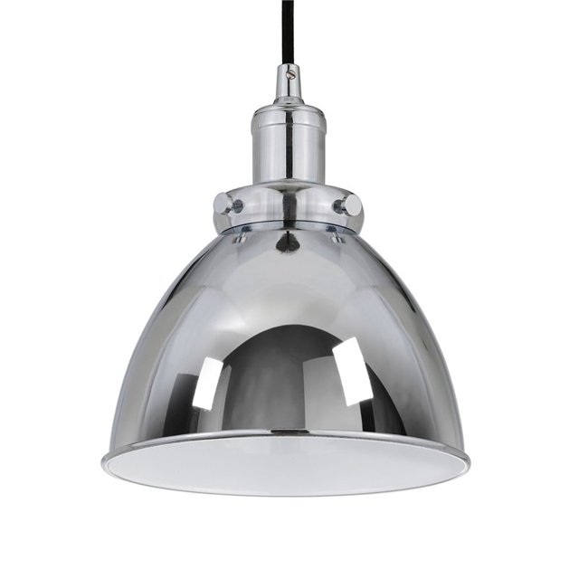 Henn&Hart 8" Polished Nickel Metal Pendant