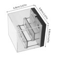 thumbnail image 2 of OULII Vitrine d'Exposition d'Échantillons Minéraux Noire à Trois Niveaux en Acrylique pour la Maison Solution de Rangement Robuste, 2 of 8