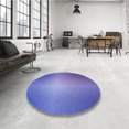 thumbnail image 4 of Ahgly Tapis d'Intérieur Lavable en Machine Carré Transitionnel Bleu Ardoise Clair, 8 Pieds Carré, 4 of 7