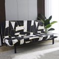 thumbnail image 3 of 2024 Futon Slipcover Armless Sofa Covers Stretch Sofa Bed Slipcover Protector Elastic (Light Gray Animal), 3 of 8