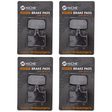 Niche Rear Brake Pad for Suzuki GSXR600 Semi-Metallic Motorcycle 4 Pack 519-KPA2302D