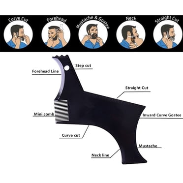EGNMCR Combs for Women New Arrivals Men's Beard Shaper Tool Transparent Template Styling Comb Templates Beard Styling Template