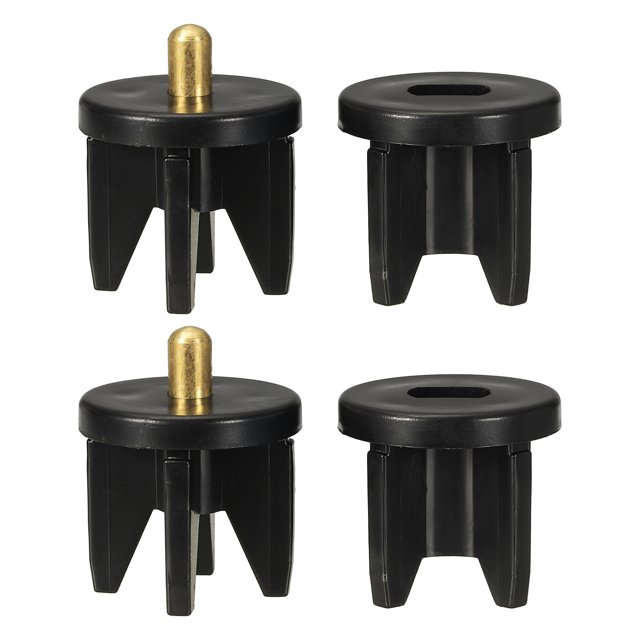 Uxcell 2Set Replacement Shade Parts Clutch Plug, 1.5 Inch Roller Blind Repair Kit Universal Blind Replacement Parts, Black, 28mm Clutch Plug