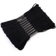 thumbnail image 1 of 10 Skeins Black Embroidery Floss, 8m Cotton Embroidery Floss - Cross Stitch Thread Set,Black, 1 of 5