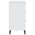 thumbnail image 5 of vidaXL Freestanding Adult Sideboard Viken - White Engineered Wood with 2 Internal Shelves, 80x40x80 cm, 5 of 5
