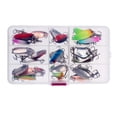 thumbnail image 2 of 10/30 Fishing Spoon Crank Baits Hooks - Mixed Size - Mixed Color  10Pcs, 2 of 6