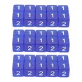 thumbnail image 2 of dés, Cubes 30PCS Angle Droit Transparent Coloré Plastique dés 6 Faces pour les Jeux, 2 of 8