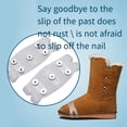 thumbnail image 4 of Chaussures à Crampons pour Aînés Chaussures d'Hiver Extérieures avec Chaînes à Clous pour Randonnée Escalade et Marche, 4 of 5
