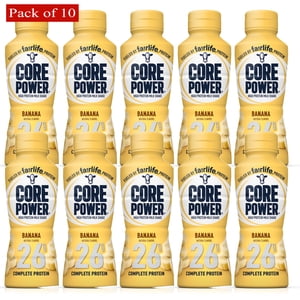 Core Power Protéines élevées (26g) Shake, banane, 14 Fl Oz (paquet de 10 Bouteilles)