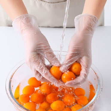 Daily Essen [Canadian Brand]Vinyl Disposable Gloves 5 Mil Extra Strength Latex-Free, Powder-Free, Textured Fingertips, Industrial Grade