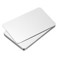 thumbnail image 1 of 0.3mm Stainless Steel Metal Business Cards, 12 Pack Blank Name Card, Silver, 1 of 7