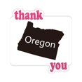 thumbnail image 1 of Oregon The United States Of America Map Thank You Stickers Quote Grateful, 1 of 3
