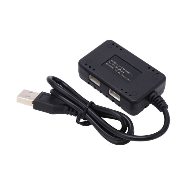 RC LiPo Battery Charger, Plastic 2 in 1 USB Balancer Charger Multi Protections for Remote Control Ship