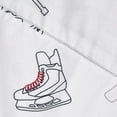 thumbnail image 4 of Bouclair Multicolour Kalo Hockey Print Sheet Set Double, 4 of 4