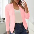 thumbnail image 1 of IMENGL Veste de Petit Tailleur Décontractée Unie, Rose 5TG, Taille M-5TG, 1 of 5