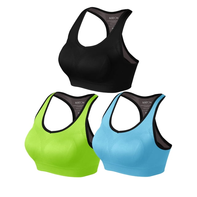 Matchstick Soutien-Gorge de Sport de Yoga Sans Armatures pour Femmes