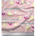 thumbnail image 1 of Soimoi Rayon Fabric Wine Glass Bar Print Fabric by the Yard 42 Inch Wide, 1 of 3