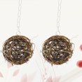 thumbnail image 4 of Miangastore Vine Willow Branch Ball Rattan Balls for Parrots Cage Hanging Ornament 2Pcs 3.9In, 4 of 8