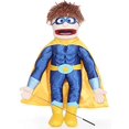 thumbnail image 1 of 25" Superhero, Peach Boy, Full Body, Ventriloquist Style Puppet, 1 of 6