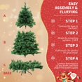 thumbnail image 4 of CNKOO Christmas Tree Tinsel Halloween Tree Decor with Lights Christmas Tree Battery Operated Pop Up Artificial Tree Indoor Outdoor Decorations, 4 of 7