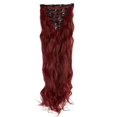thumbnail image 1 of Wig Wavy Curly Full Head Clip In On Double Weft Hair Extensions, wig for Women, 1 of 3