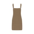 thumbnail image 4 of KIHOUT Salopette Tablier pour Femmes Été Bretelles Ajustables Robe Courte Côtelée pour Dames avec Poches, 4 of 6